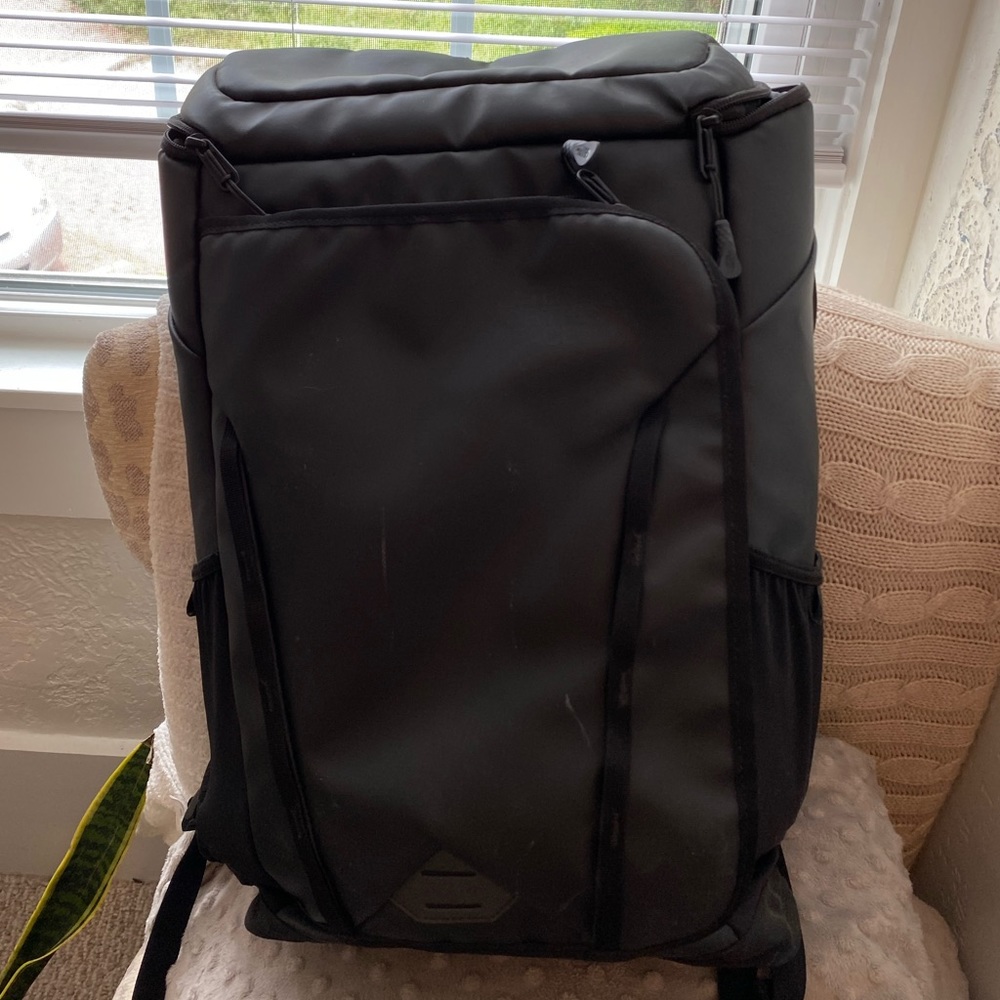 Large Matte Black North Face Backpack - image 1